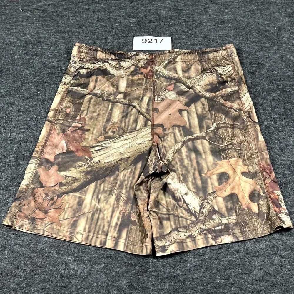 Russell‎ Athletic Shorts Mens Small Multicolor Realtree Camouflage Elastic Waist